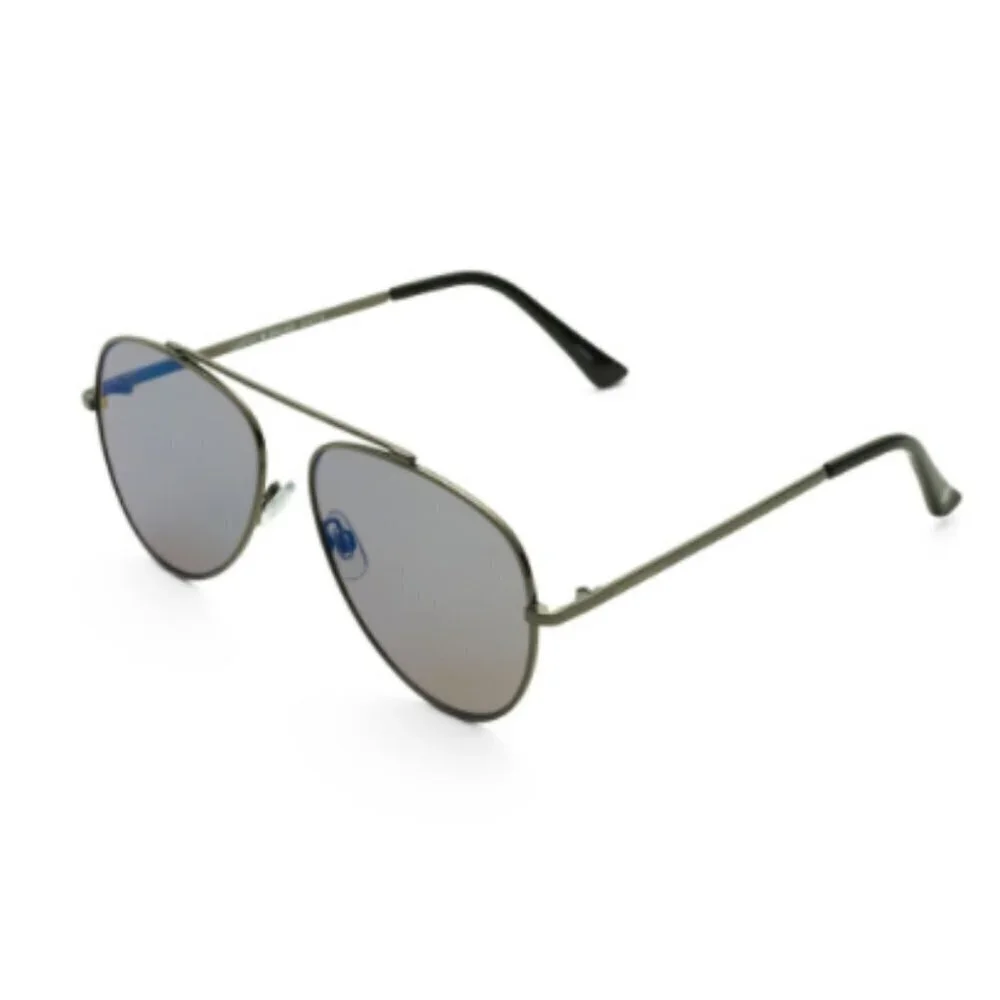 NWT Lucky Brand Capitola Aviator Sunglasses Blue